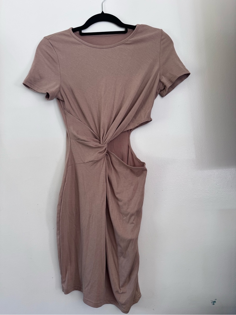 Twist-Knot Cutout Midi Dress